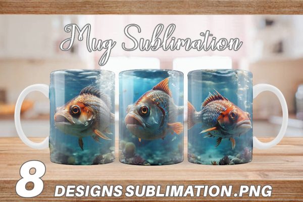 Mug Wrap Deep Sea Fish Online Sale