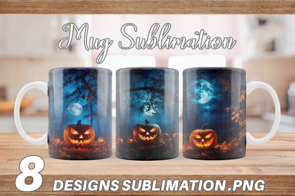 Mug Wrap Halloween Jack-O-Lantern Fashion