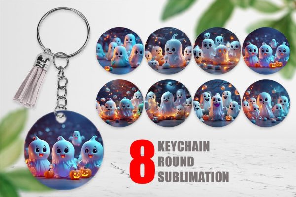 Keychain 3D Cute Ghost Sale