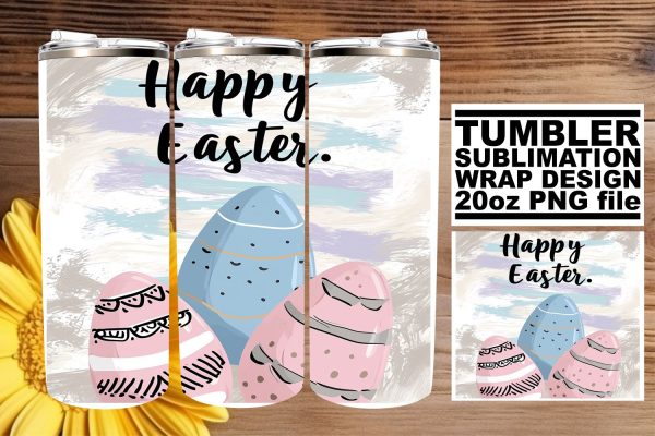 Spring Easter Pattern Tumbler Art For Discount