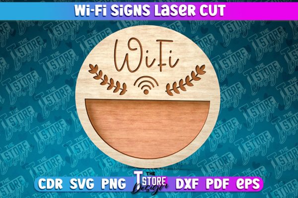 Wi-fi Signs Laser Cut | Laser Cut SVG Design | CNC Files Hot on Sale
