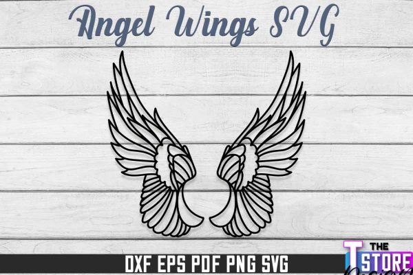 Angel Wings SVG Design | Angel SVG Design | SVG File Online now