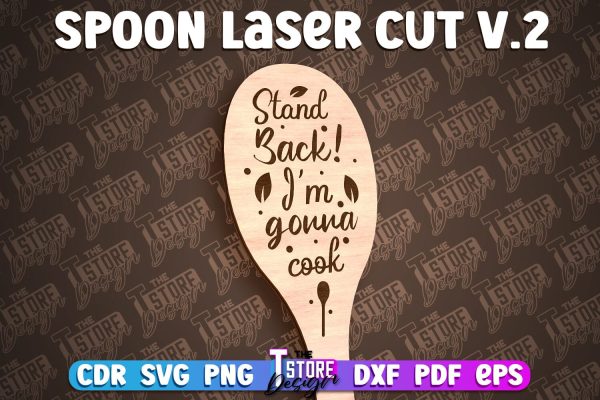 Spoon Laser Cut Design | Kitchen Design | Home SVG on Sale