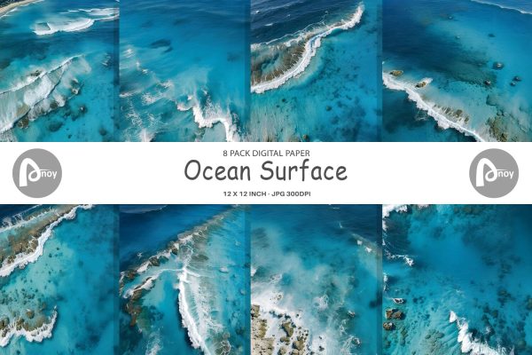 Digital Paper Ocean Surface Online Hot Sale