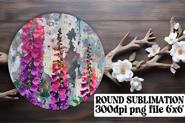 Blossom Circle Sublimation Collection: Keychain, Coaster, Ornament Pack For Cheap