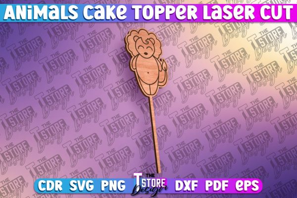 Lion Cake Topper Laser Cut | Cake Topper Design | CNC File For Cheap