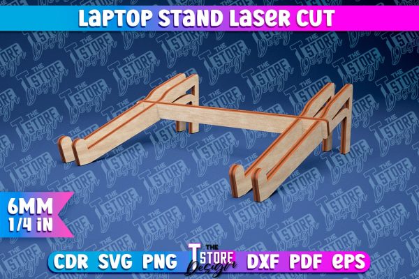Laptop Stand Laser Cut | Stand SVG Design | CNC Files Sale