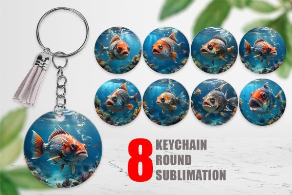 Keychain Deep Sea Fish Fashion