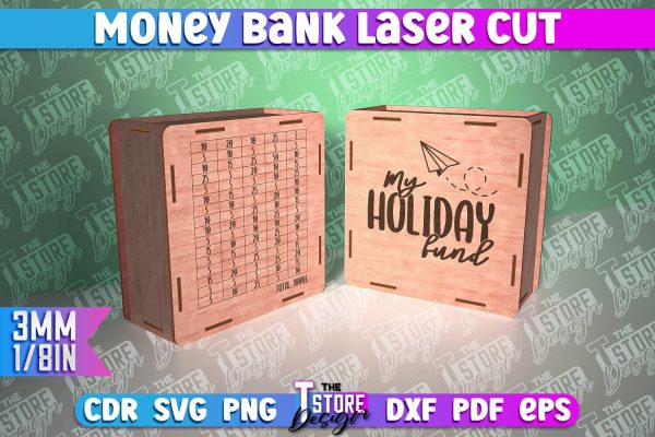 Money Bank Laser Cut | Box Laser Cut SVG Design Online