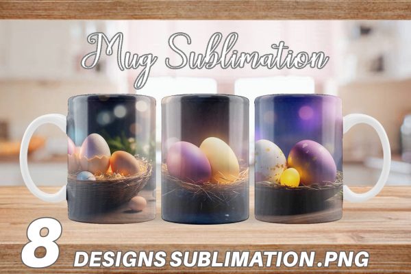 Mug Wrap Easter Egg Bokeh Hot on Sale
