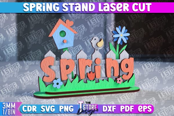 Spring Stand SVG Design | Summer Decorative Stand | 3D Stand Hot on Sale