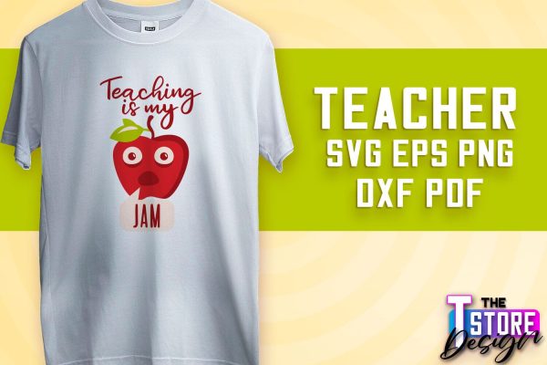 Teacher SVG Design | Funny Quotes SVG Design | School SVG v.1 Supply