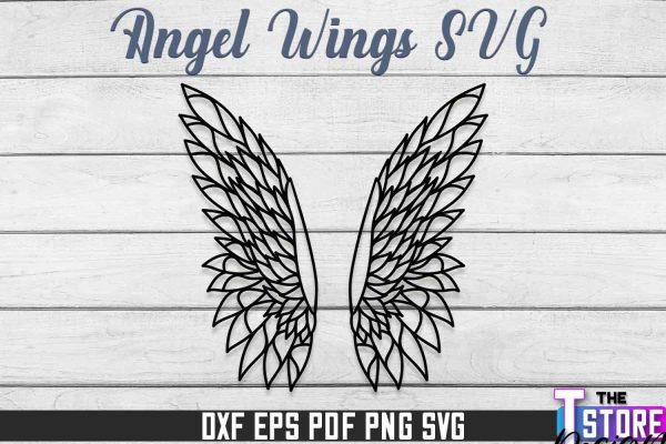 Angel Wings SVG Design | Angel SVG Design | SVG File For Cheap