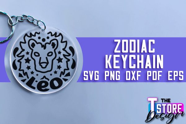 Zodiac Keychain SVG | Astrology Design | SVG Design v.2 Discount