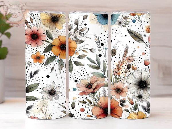Daisies 20oz Tumbler Png, Sublimation Design, Daisy Flowers Tumbler Png, Digital Download PNG For Sale