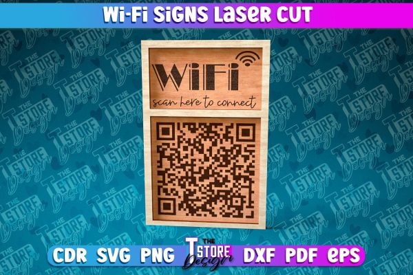 Wi-fi Signs Laser Cut | Laser Cut SVG Design | CNC Files Discount