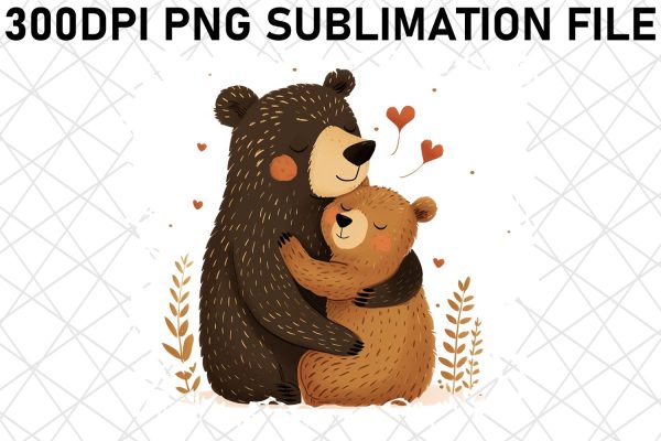 Mama Bear Cuteness: Mother s Day Sublimation PNG For Discount