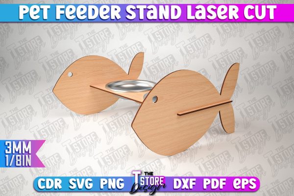 Pet Feeder Stand Laser Cut | Pet Design | CNC File Online