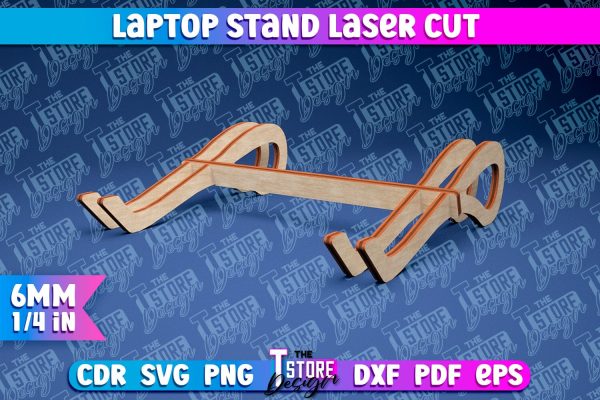 Laptop Stand Laser Cut | Stand SVG Design | CNC Files Discount