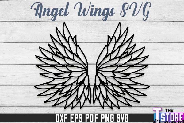 Angel Wings SVG Design | Angel SVG Design | SVG File Online now