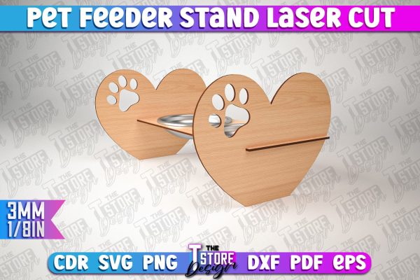 Pet Feeder Stand Laser Cut | Pet Design | CNC File Fashion
