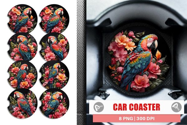 Car Coaster Macaw Bird Discount