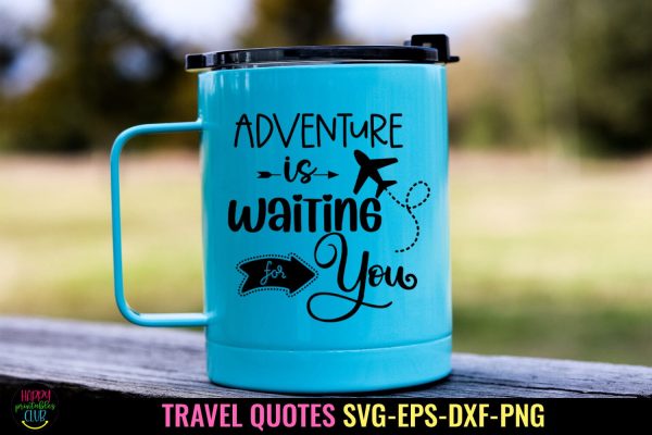 Adventure Is Waiting I Vacation SVG I Travel SVG Cut File on Sale