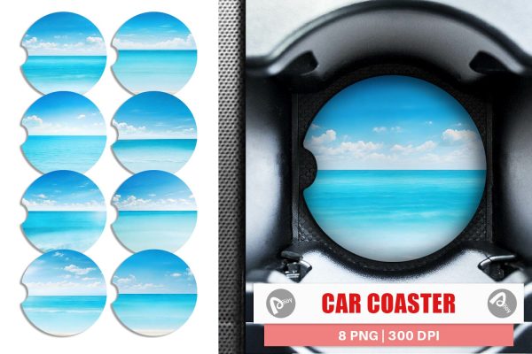 Car Coaster Blue Sea Online now