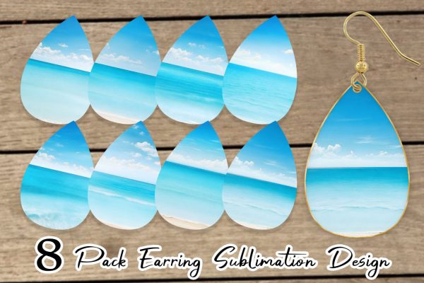 Earring Summer Blue Beach For Discount
