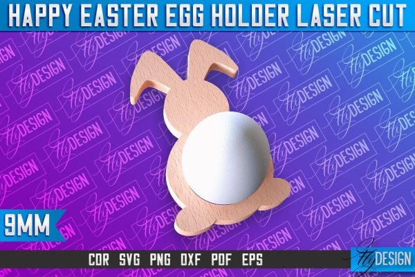 Easter Egg Holder Laser Cut | Happy Easter | CNC File Online Hot Sale
