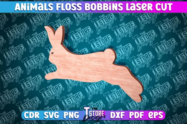 Rabbit Floss Bobbins Laser Cut | Laser Cut Design | CNC File Cheap