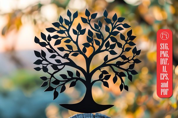 Tree Laser Cut SVG cut File For Sale