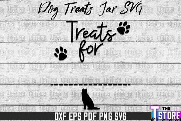 Dog Treat Jar SVG Design | Dog Treats SVG Design | SVG File For Cheap
