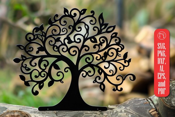Tree Laser Cut SVG cut File Online