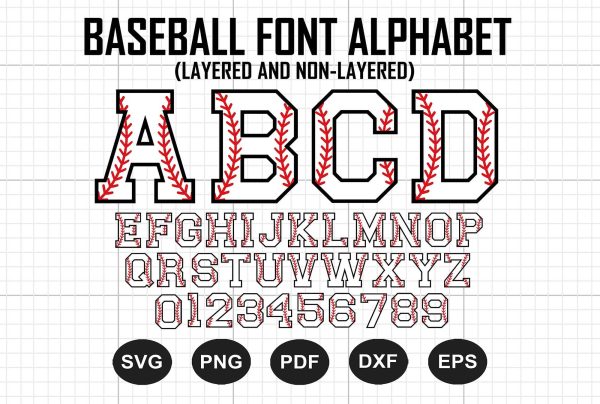 Baseball Font Svg, Baseball Mom Svg, Baseball Letters Svg, Baseball Svg Bundle, Softball Svg Online
