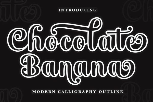 Chocolate Banana Outline Cheap