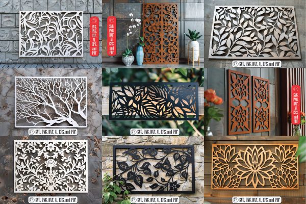 Laser Cut Wall Panel SVG Bundle Cheap