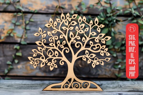 Tree Laser Cut SVG cut File on Sale