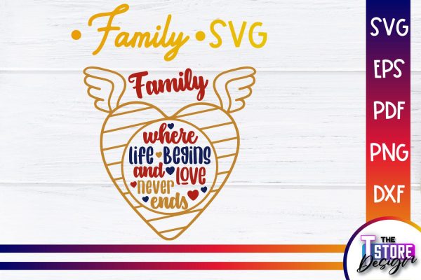 Family SVG | Family Quotes Design | Print SVG v.1 Online