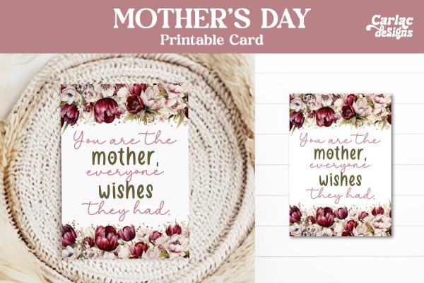 Mother s Day Printable Card Sale