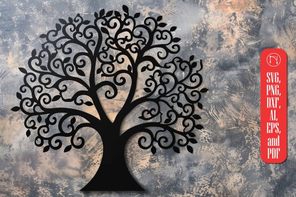 Tree Laser Cut SVG cut File Online Sale