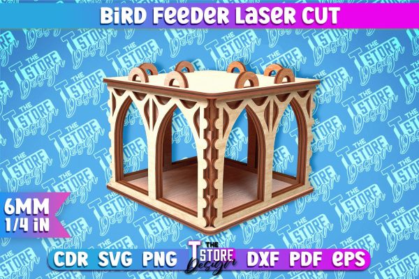 Bird Feeder Laser Cut | Laser Cut SVG Design | CNC File Online