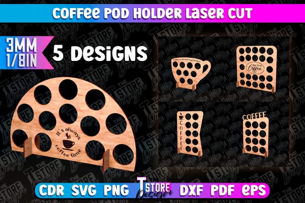 Coffee Pod Holder Laser Cut | Laser Cut Design | CNC File Cheap