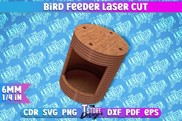 Bird Feeder Laser Cut | Laser Cut SVG Design | CNC File Discount