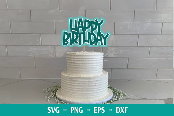 Happy Birthday Cake Topper | Cupcake Topper Online Hot Sale