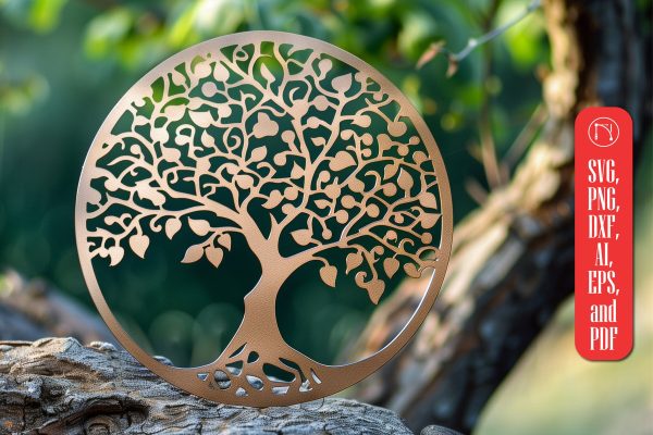 Tree Laser Cut SVG cut File For Sale