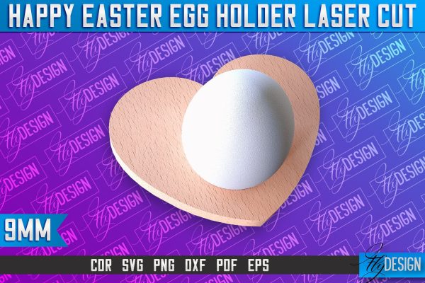 Easter Egg Holder Laser Cut | Happy Easter | CNC File Online