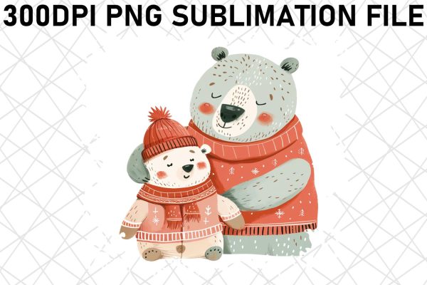 Mama Bear Hug: Mother s Day Sublimation Design For Cheap