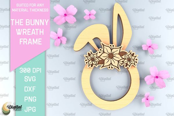 Easter Laser Cut Wreath Laser Cut. Easter Bunny SVG Online