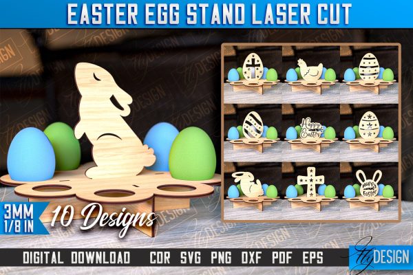 Easter Egg Stand | Egg Stand Laser Cut | CNC File Online Hot Sale